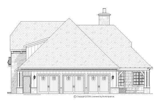 Exterior - Other Elevation 1 for European House Plan #901-95 - 4 bed, 3.5 bath