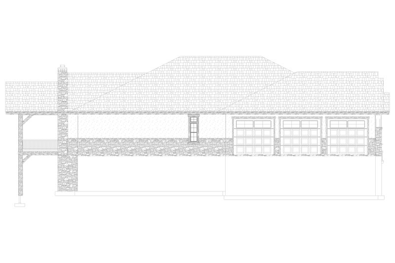 House Blueprint - Exterior - Other Elevation for Traditional House Plan #1060-474 - 2 bed, 2 bath