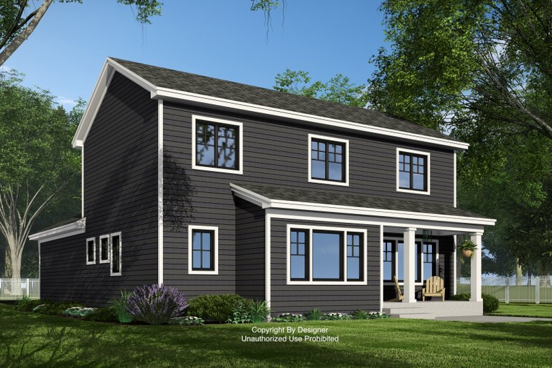 House Design - Exterior - Rear Elevation for Bungalow House Plan #51-1370 - 3 bed, 2.5 bath