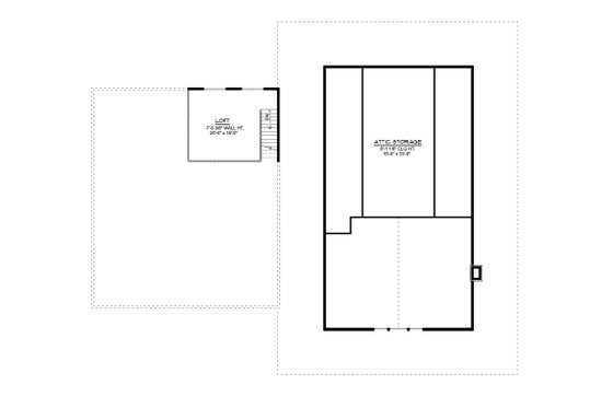 Floor Plan - Upper Floor for Country House Plan #1064-242 - 3 bed, 2 bath