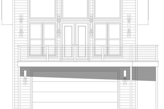 Exterior - Front Elevation 3 for Contemporary House Plan #932-751 - 2 bed, 1.5 bath