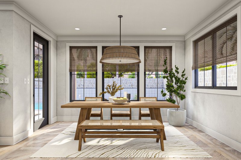 Home Plan - Interior - Dining Room 2 for Mediterranean House Plan #455-566 - 4 bed, 3.5 bath