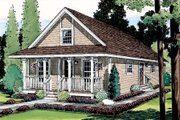 Country Style House Plan - 3 Beds 1 Baths 1291 Sq/Ft Plan #312-437 