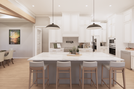 Interior - Kitchen 3 for Farmhouse House Plan #1074-81 - 4 bed, 3.5 bath