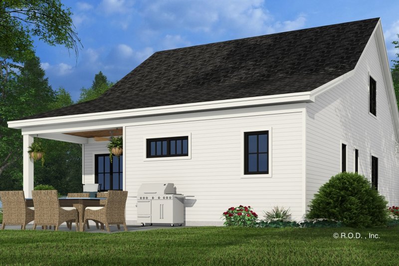 House Design - Exterior - Rear Elevation 2 for Farmhouse House Plan #51-1290 - 4 bed, 4 bath