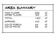 Contemporary Style House Plan - 3 Beds 2.5 Baths 1621 Sq/Ft Plan #1066-207 