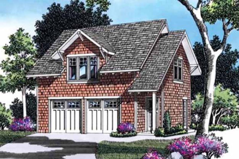 Architectural House Design - Craftsman Exterior - Front Elevation Plan #48-155