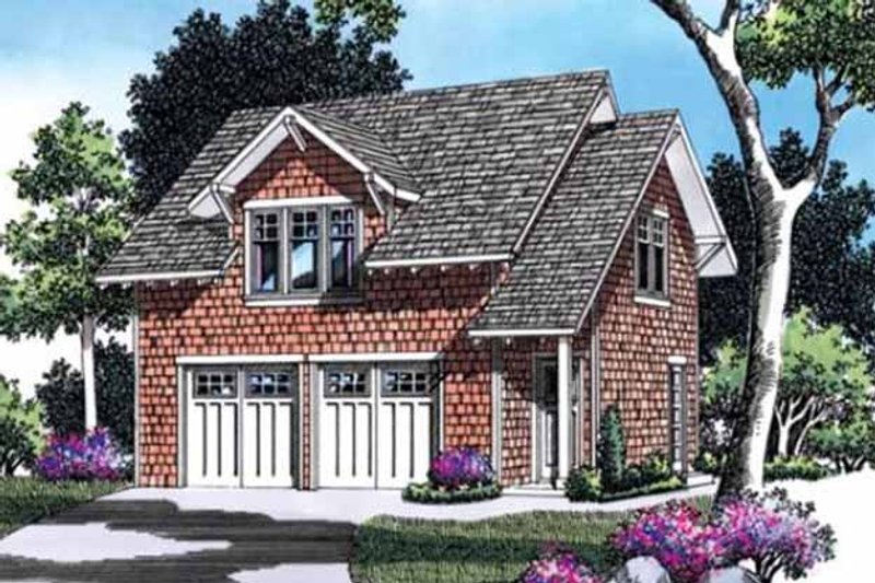 Dream House Plan - Craftsman Exterior - Front Elevation Plan #48-155