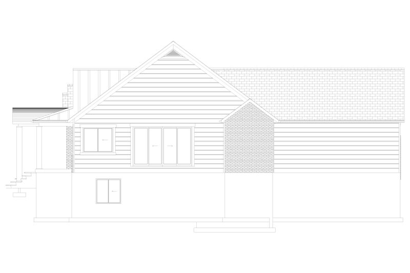 House Blueprint - Exterior - Other Elevation 2 for Craftsman House Plan #1060-479 - 3 bed, 2.5 bath