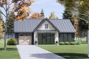 Country Style House Plan - 2 Beds 2 Baths 1301 Sq/Ft Plan #1096-136 