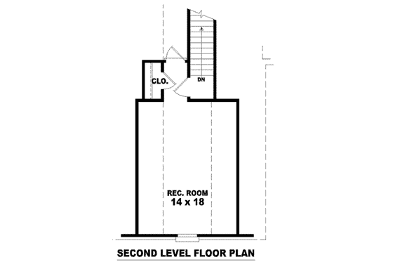 Floor Plan - Upper Floor for Traditional House Plan #81-804 - 3 bed, 2 bath