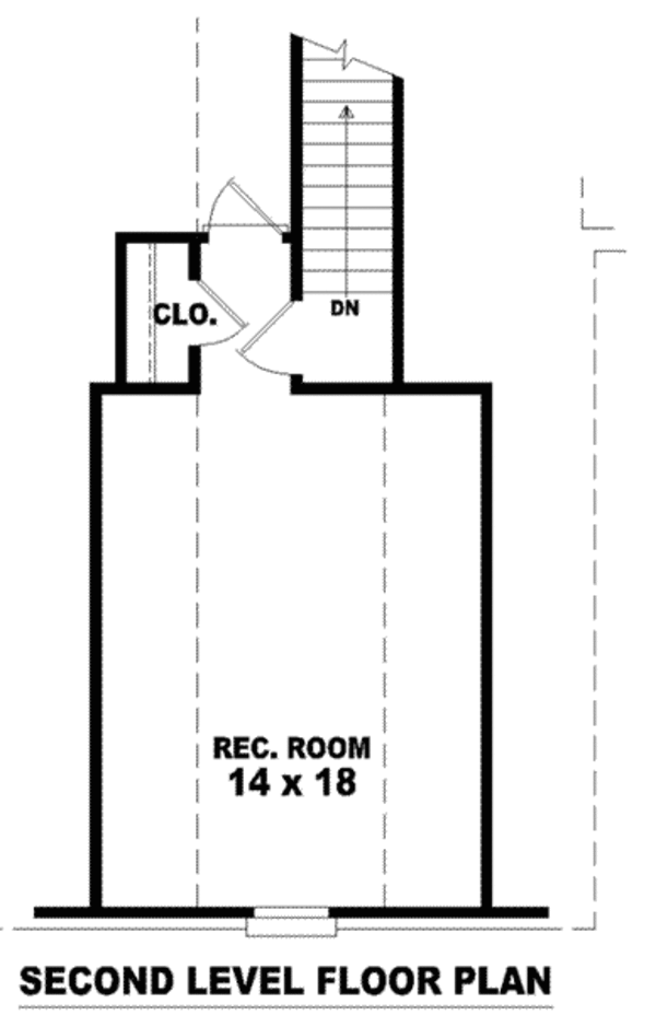 Traditional Floor Plan - Upper Floor Plan #81-804
