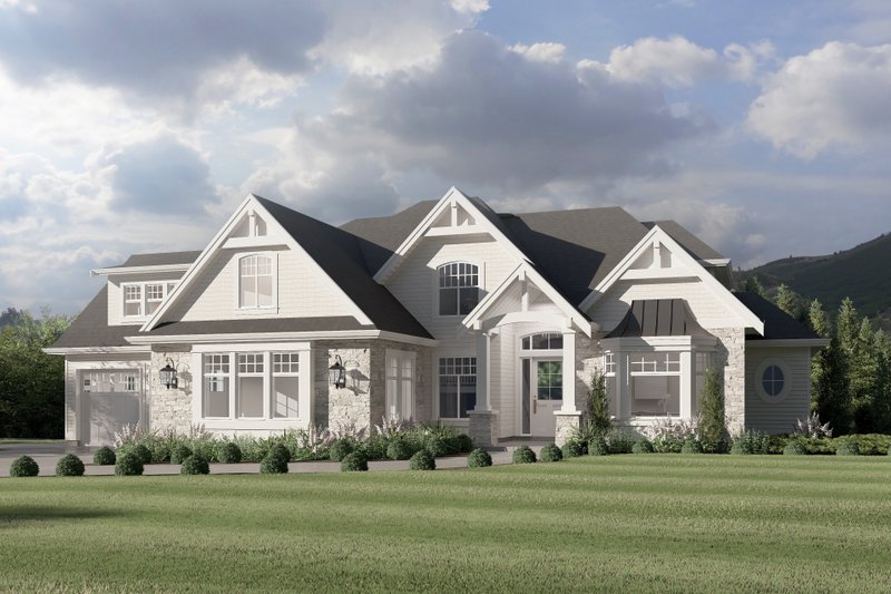 House Plan Design - Craftsman Exterior - Front Elevation Plan #1114-80