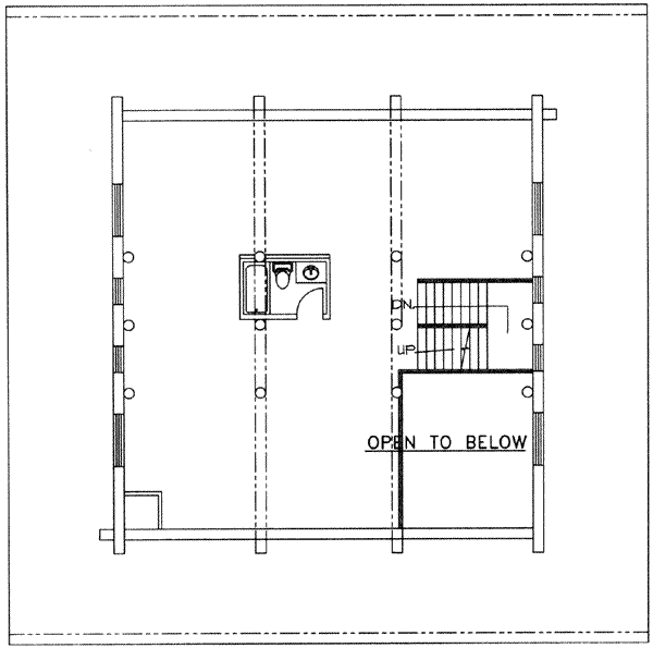 Home Plan - Log Floor Plan - Upper Floor Plan #117-417
