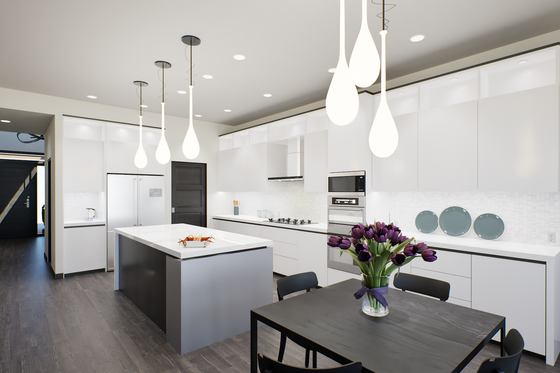 Interior - Kitchen 1 for Contemporary House Plan #48-1125 - 3 bed, 2 bath