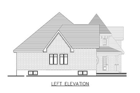 Exterior - Other Elevation for European House Plan #138-145 - 2 bed, 2 bath