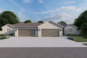 Ranch Exterior - Front Elevation Plan #1060-311