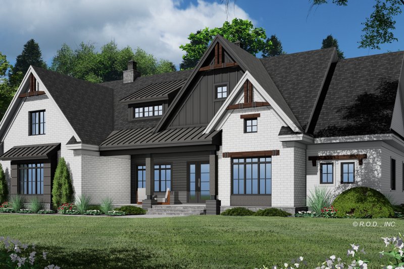 Dream House Plan - Exterior - Front Elevation 4 for Farmhouse House Plan #51-1221 - 4 bed, 3 bath