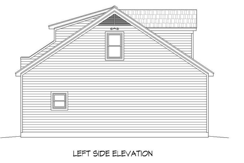 House Plan Design - Exterior - Other Elevation for Country House Plan #932-184, 1 bath