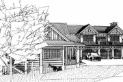 Craftsman Style House Plan - 4 Beds 4.5 Baths 4632 Sq/Ft Plan #451-14 