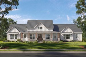 Dream House Plan - Exterior - Front Elevation for Farmhouse House Plan #1117-47 - 3 bed, 2.5 bath