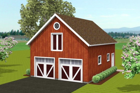Exterior - Front Elevation for Country House Plan #75-207, 0 bath