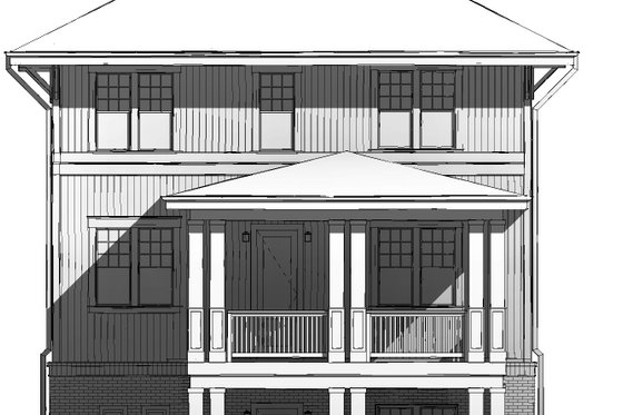 Exterior - Front Elevation 3 for Craftsman House Plan #926-5 - 3 bed, 3 bath
