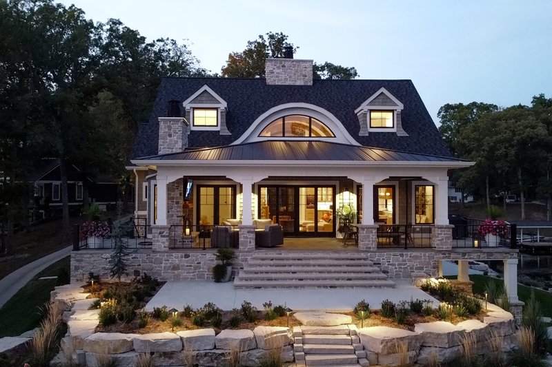 Architectural House Design - Exterior - Rear Elevation 1 for Cottage House Plan #928-404 - 3 bed, 3 bath