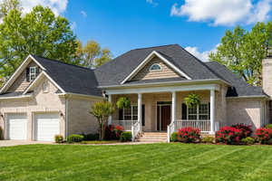 Southern Exterior - Front Elevation Plan #17-1104