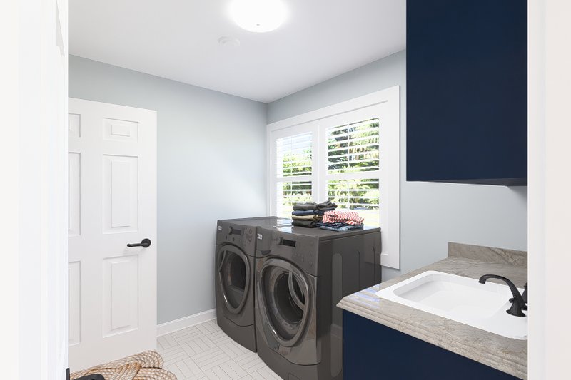 Dream House Plan - Interior - Laundry for Traditional House Plan #1060-33 - 4 bed, 3.5 bath