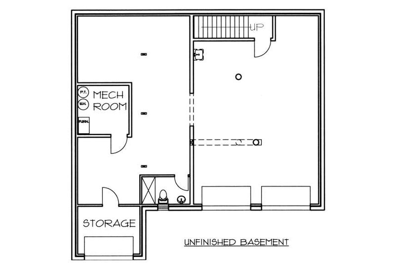 Dream House Plan - Floor Plan - Lower Floor for Log House Plan #117-553 - 3 bed, 3.5 bath