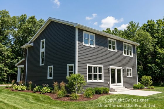 Exterior - Rear Elevation for Craftsman House Plan #51-1521 - 4 bed, 2.5 bath