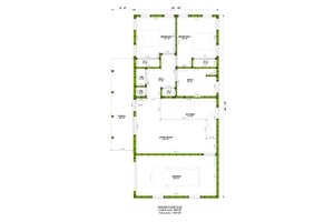 Floor Plan - Main Floor for Modern House Plan #1106-176 - 2 bed, 1 bath