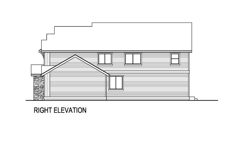 Dream House Plan - Exterior - Other Elevation 1 for Farmhouse House Plan #569-53 - 5 bed, 3 bath