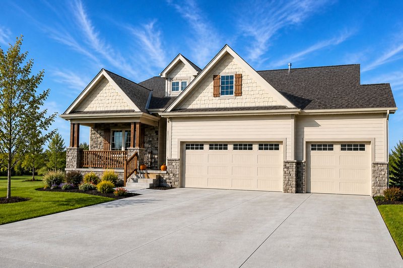 Home Plan - Exterior - Front Elevation 3 for Craftsman House Plan #20-2317 - 4 bed, 3.5 bath