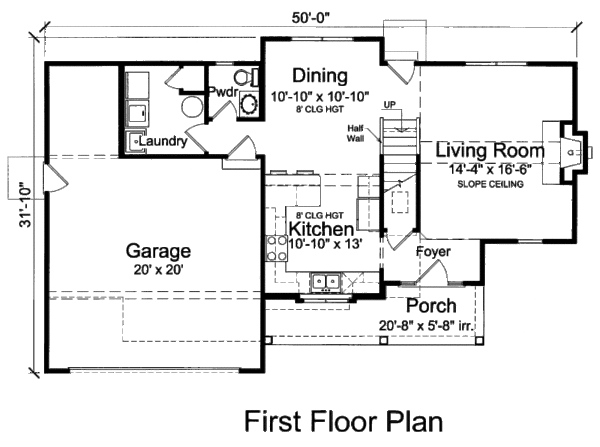 Traditional Floor Plan - Main Floor Plan #46-512