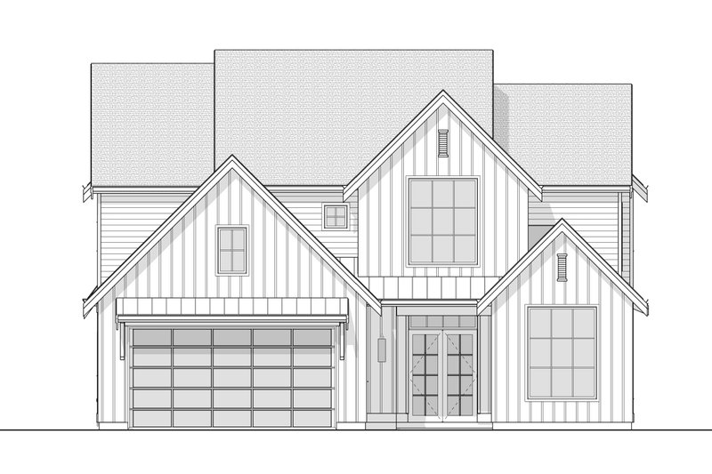 Dream House Plan - Exterior - Front Elevation 4 for Farmhouse House Plan #1114-21 - 4 bed, 4.5 bath