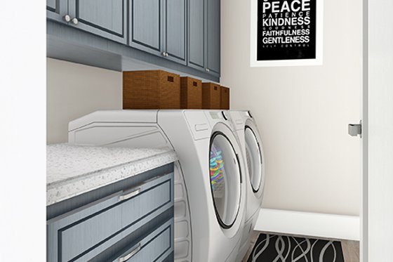 Interior - Laundry for Ranch House Plan #406-9655 - 3 bed, 2 bath