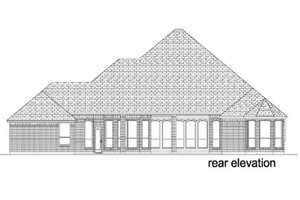 Exterior - Rear Elevation for Traditional House Plan #84-387 - 4 bed, 3 bath