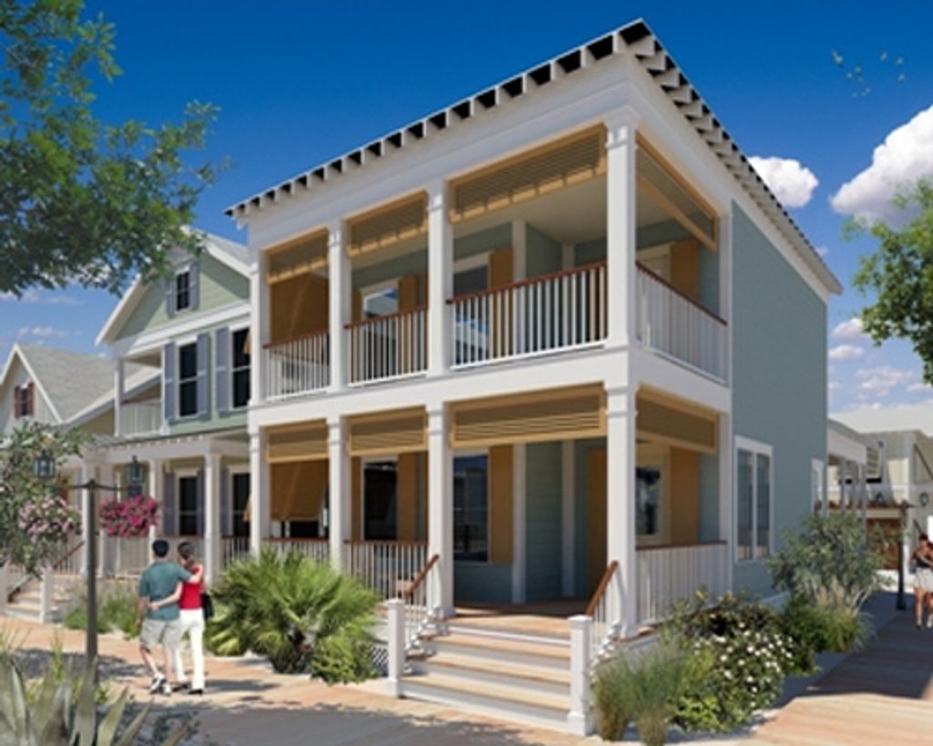 Beach Style House Plan - 3 Beds 2.5 Baths 1701 Sq/Ft Plan #442-4