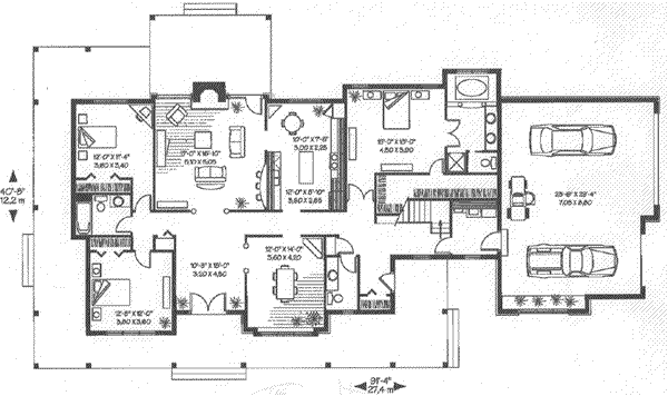 Home Plan - Traditional Floor Plan - Main Floor Plan #23-255