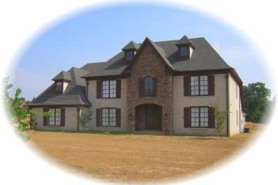 Exterior - Front Elevation for European House Plan #81-1514 - 4 bed, 3 bath