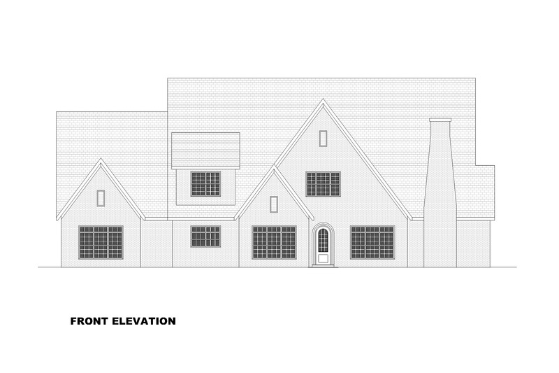 House Plan Design - Exterior - Front Elevation 4 for European House Plan #1117-10 - 4 bed, 4.5 bath