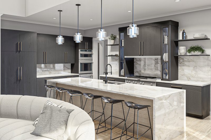 Architectural House Design - Interior - Kitchen for Craftsman House Plan #455-627 - 4 bed, 4.5 bath