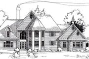 European Style House Plan - 4 Beds 3.5 Baths 3593 Sq/Ft Plan #312-829 
