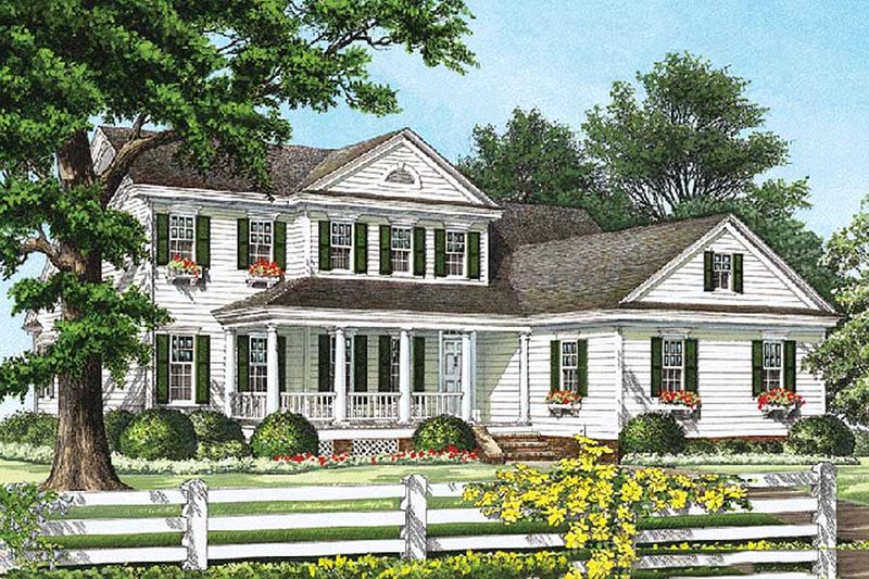 Home Plan - Southern Exterior - Front Elevation Plan #137-212