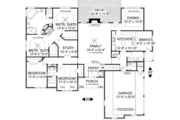 European Style House Plan - 3 Beds 2.5 Baths 2398 Sq/Ft Plan #56-184 