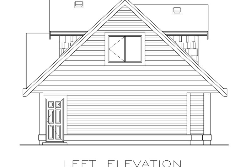 Dream House Plan - Exterior - Other Elevation for Ranch House Plan #1100-136 - 1 bed, 1 bath