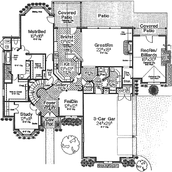European Floor Plan - Main Floor Plan #310-504