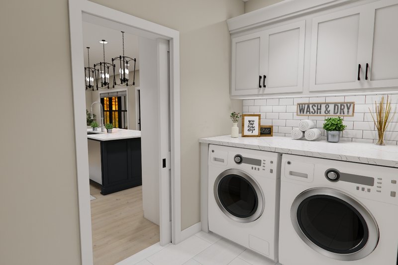 House Design - Interior - Laundry for Farmhouse House Plan #51-1360 - 4 bed, 3.5 bath